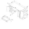 10287 Rustic Oak Craft Table with Storage - Artwork -7