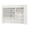 10489 White Craft Wall Storage Hutch - Crea -2