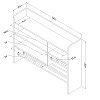 10489 White Craft Wall Storage Hutch - Crea -7