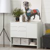 10490 White Craft Storage Drawer Cabinet - Crea