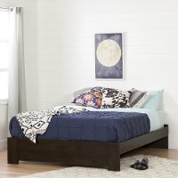 10520 Brown Oak Queen Platform Bed (60 Inch) - Flexible