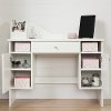 10081 Pure White Makeup Desk with Drawer - Vito -2