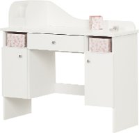 10081 Pure White Makeup Desk with Drawer - Vito-6