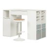 100179 White Craft Table and Stool Set - Crea -2