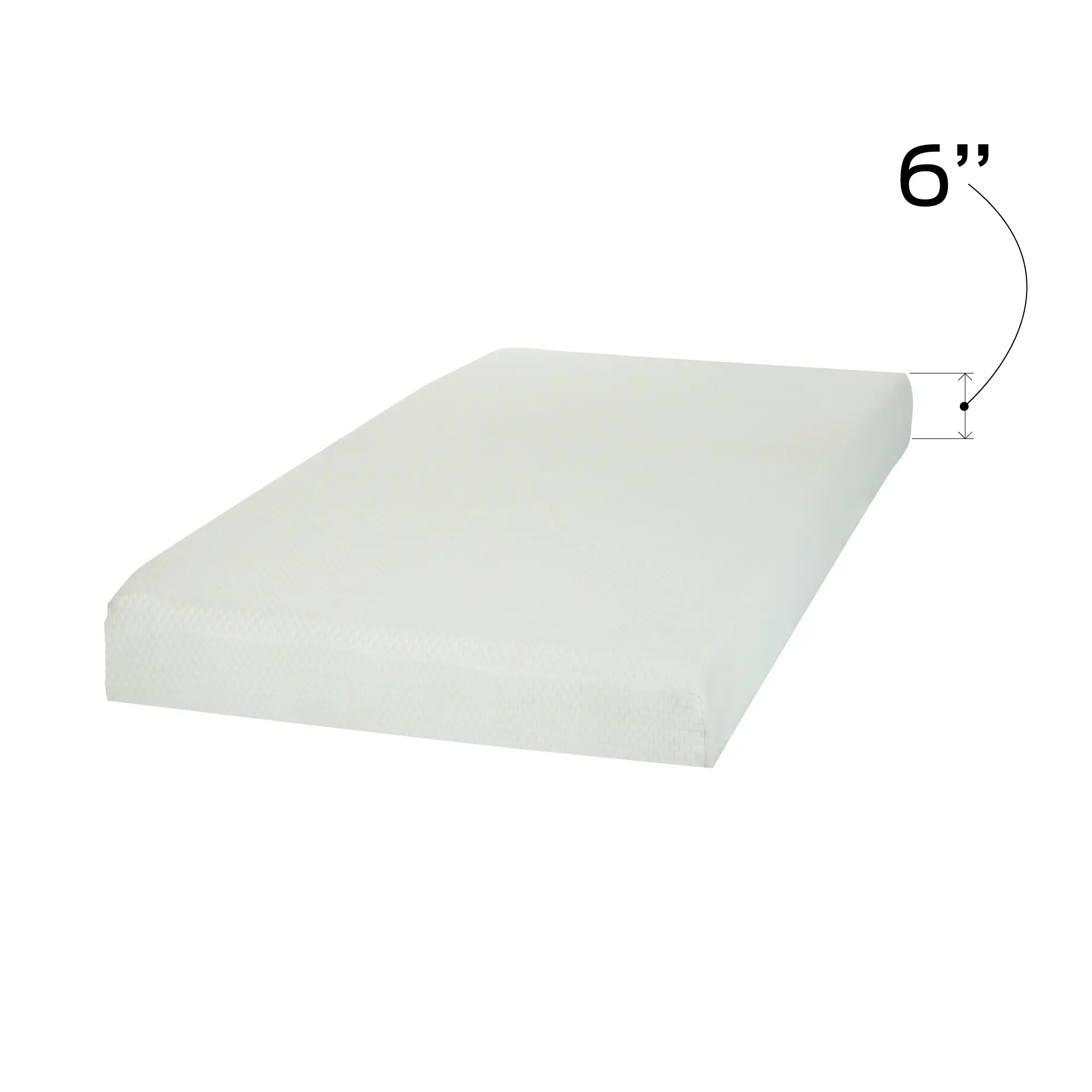 100173 6 Inch Twin Mattress with Mattress Cover - Somea-5