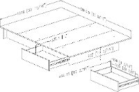 10446 Gray Oak Full/Queen Platform Bed - Step One -5