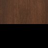 10392 Brown Walnut and Pure Black Storage Bookcase with Doors - Tasko -4