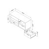10375 Rustic Oak TV Stand with Drawers for TVs up to 55 Inch - Fynn -5
