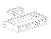 10405 Gray Oak Twin Mates Storage Bed - Little Smileys-3
