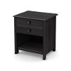 10466 Gray Oak Drawer Nightstand - Little Smileys