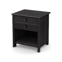 10466 Gray Oak Drawer Nightstand - Little Smileys