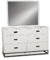 7119-717/DRESSER Clearance White Contemporary Dresser - Tinley Park