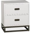 7119-771/NIGHTSTAND Clearance White Contemporary Nightstand - Tinley Park