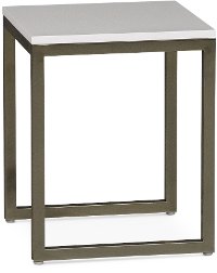 7119-802/STOOL White Contemporary Vanity Stool - Tinley Park