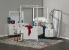 7PC:7119/TINLEYPK3/3 Clearance White Contemporary 7 Piece Twin Bedroom Set - Tinley Park