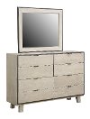 Contemporary Pearl White Dresser - Synchrony-3
