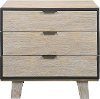 Clearance Contemporary Pearl White Nightstand - Synchrony