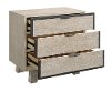 Contemporary Pearl White Nightstand - Synchrony-2