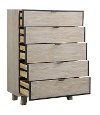 Contemporary Pearl White Chest of Drawers - Synchrony-2