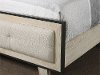 Contemporary Pearl White Queen Upholstered Bed - Synchrony-2