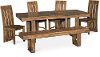 Cinnamon 6 Piece Dining Set with Bench - Urban