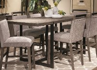 Gray and Metal Counter Height Dining Table - Polo
