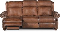 Coffee Bean Brown Leather Power Reclining Sofa - Hancock