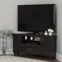 10380 Dark Mahogany Corner TV Stand for TVs up to 55 Inch - Noble