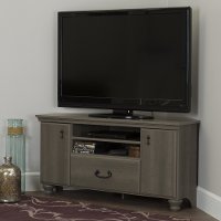 10381 Gray Maple Corner TV Stand for TVs up to 55 Inch - Noble