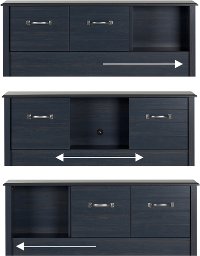 10360 Blueberry Twin Bookcase Headboard - Ulysses-3