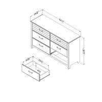 10361 Blueberry 6-Drawer Double Dresser - Ulysses-5