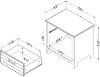 10363 Blueberry Drawer Nightstand - Ulysses -6