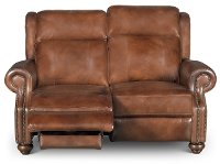 Coffee Brown Leather Power Reclining Living Room Set - Hancock-2