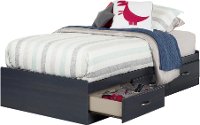 10364 Blueberry Twin Mates Storage Platform Bed - Ulysses-2