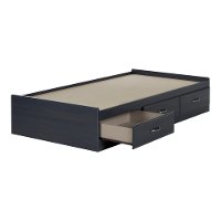 10364 Blueberry Twin Storage Platform Bed - Ulysses-3