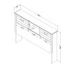 10365 Blueberry Full Size Bookcase Headboard - Ulysses -6