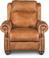 Whiskey Light Brown Leather Power Recliner - Hancock
