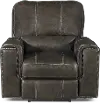 Slinger Twilight Charcoal Gray Leather-Match Power Recliner
