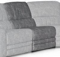 Gray Armless Power Recliner - Rock Quarry