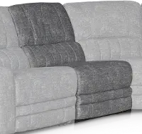 Gray Armless Power Recliner - Rock Quarry