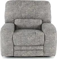 Gray Power Recliner - Rock Quarry