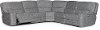 Gray 5 Piece Tailored Reclining Sectional Sofa - Rock Quarry