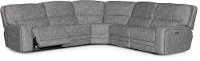Gray 5 Piece Tailored Reclining Sectional Sofa - Rock Quarry-2