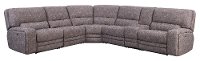 Gray Tailored 6 Piece Power Reclining Sectional Sofa - Rock Quarry