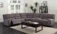 Gray Tailored 6 Piece Power Reclining Sectional Sofa - Rock Quarry-2