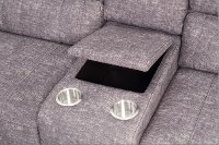 Gray Tailored 6 Piece Power Reclining Sectional Sofa - Rock Quarry-5