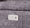 Gray Tailored 6 Piece Power Reclining Sectional Sofa - Rock Quarry-6