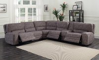 Gray Tailored 6 Piece Power Reclining Sectional Sofa - Rock Quarry-8
