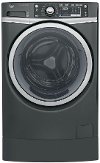 GFW490RPKDG GE 4.9 cu. ft. RightHeight Front Load Washer with Steam - Gray-1
