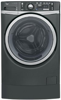 GFW490RPKDG GE 4.9 cu. ft. RightHeight Front Load Washer with Steam - Gray